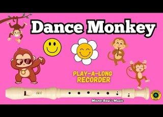 Dance Monkey PLAY A LONG Recorder Notes AB Db Level 3 Recorder
