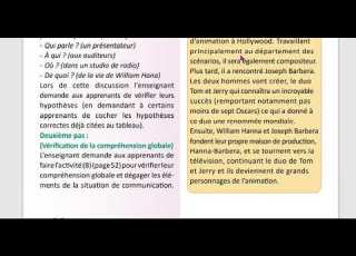  الوحدة التالتة تاسع منهاج حديث تتمة استيعاب شفهي صفحة 53 مدام مها Compréhension Orale Suite