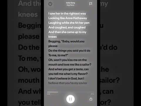 Sailor Song Sailorsong Gigiperez Songs Viralvideo Fyp Blowup