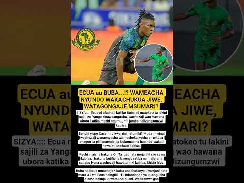 ECUA Au BUBA WAMEACHA NYUNDO WAKACHUKUA JIWE WATAGONGAJE MSUMARI