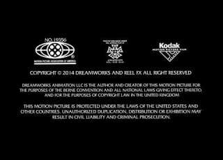  20th Century Fox DreamWorks Animation SKG 2014 Closing The Book Of Life