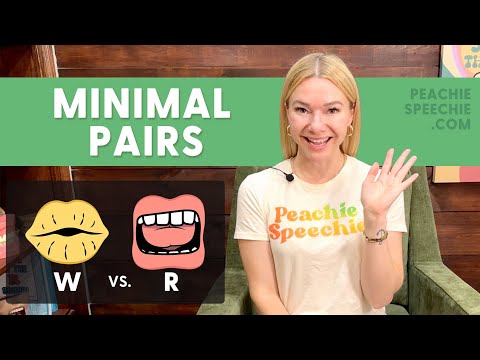 Minimal Pairs For W Vs R Sound Liquid Gliding