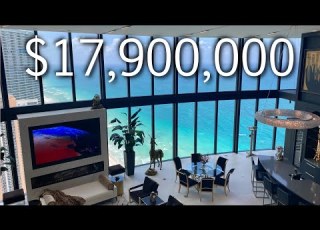 INSIDE A 17 900 000 MEGA CONDO WITH A CAR ELEVATOR PORSCHE DESIGN TOWER