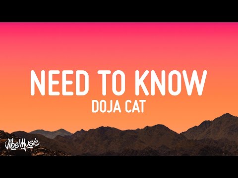 Doja Cat Need To Know Lyrics