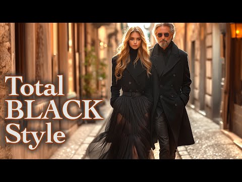 Total Black Elegance All Black Outfits Milan Street Fashion A Style For Those Who Get It