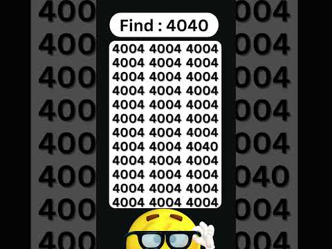 Spot The Number 4040 In This Tricky Puzzle