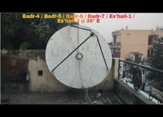 Badr 4 Badr 5 Badr 6 Badr 7 Es Hail 1 Es Hail 2 26 E 26 E On JAMS 6Feet Dish Antinna