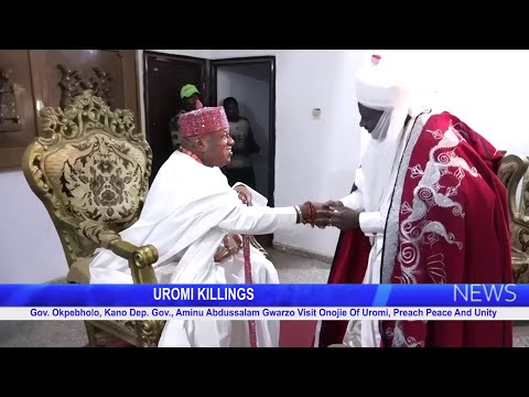 Gov Okpebholo Kano Dep Gov Aminu Abdussalam Gwarzo Visits Onojie Of Uromi Preach Peace Unity