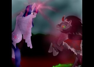  Dark Twilight Sparkle And King Sombra Tribute