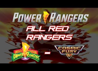 Power Rangers All Red Rangers MMPR Cosmic Fury