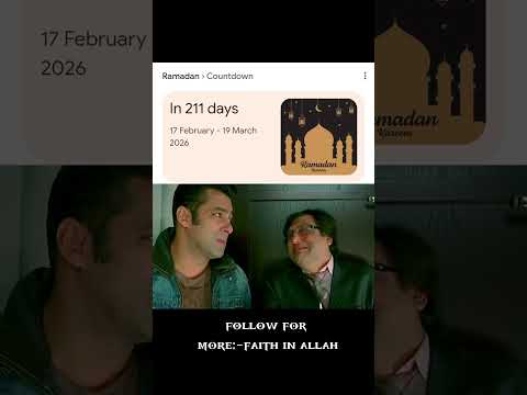 Ramadan 2026 In 211 Days Countdown Begins RamadanKareem FaithInAllah