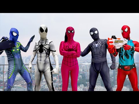 TEAM SPIDER MAN 35 ALL Action Story POV Bad Guy Team Spiderman In Real Life