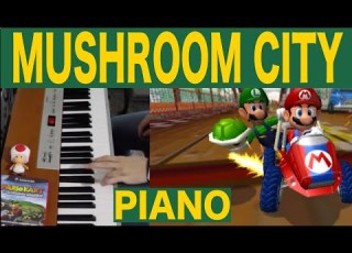 Mushroom City Bridge Mario Kart Double Dash Piano Solo