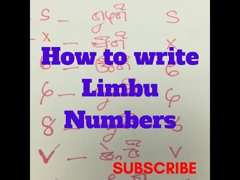 How To Write Limbu Numbers