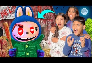 للاسف لابوبو الشرير هجم علينا فالمزرعة ورمانا في المسبح The Evil Labubu Got Into Our Farm