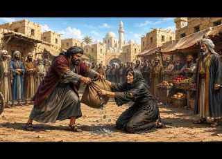 أرملة فقيرة سلبها تاجر ظالم رزقها الوحيد لكنه لم يتوقع ما حدث بعدها