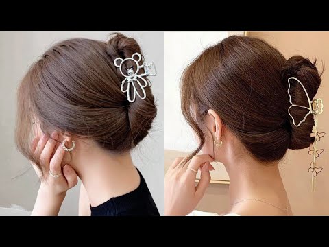 أسهل تسريحات الشعر 2022 تسريحة سهلة بمشبك الشعر