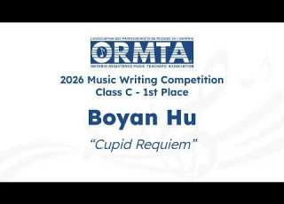 2026 ORMTA MWC Class C 1st Place Winner Boyan Hu
