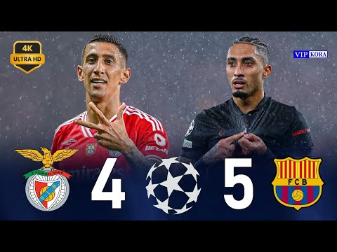 Barcelona 5 4 Benfica 4k UCL 2025 Extended Highlights