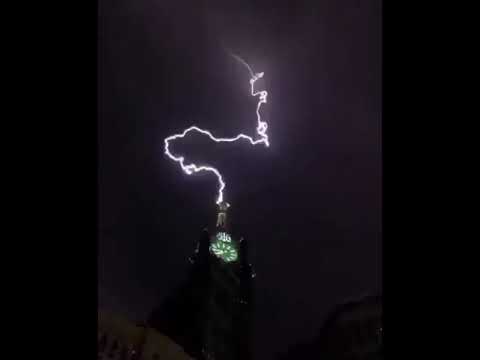 Lightning In Makkah Mukarramah During Isha Azan At 26th Sep