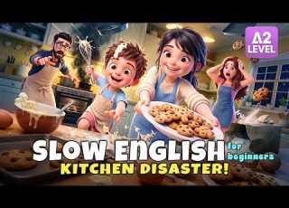  Kids Create A Kitchen Disaster English Listening Story Compilation For Beginners A1 A2 Level
