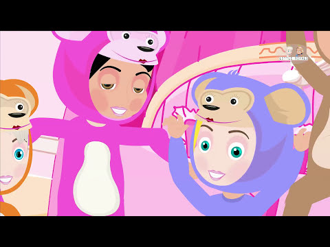 Five Little Monkeys Jumping On The Bed Nursery Rhyme By LittleRoyals