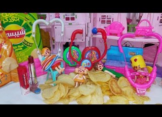 جنه ورؤي بياكلو حسب لون البالونات عائلة عمر جنه ورؤي مامتي دكتورة العاب 