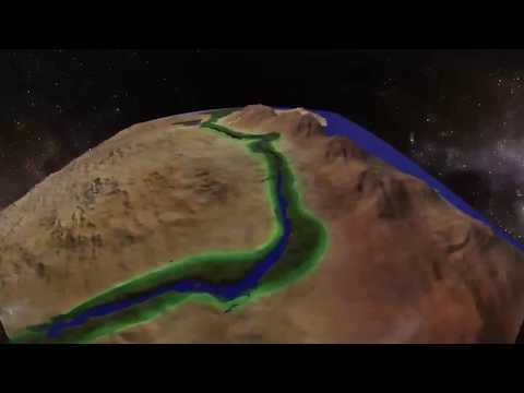 وادي النيل جانب من درس تضاريس مصر جغرافيا أولى ثانوي