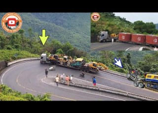Extreme Oversized Truck Driving Skills Deadly Curves Mud Rescues Impossible Roads