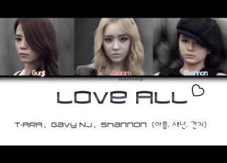  T ARA Gavy NJ Shannon 티아라 가비엔제이 샤논 Love All 낮과 밤 Night And Day Color Coded Lyrics Han Rom Eng