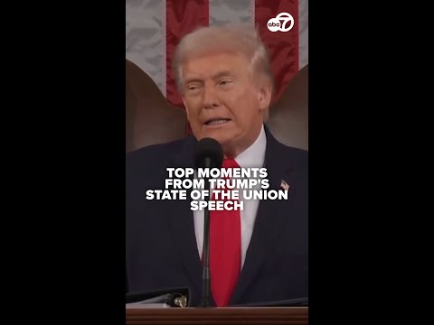 Key Moments From Trump S Record Breaking State Of The Union Address