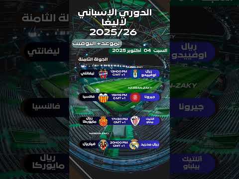 مواعيد مباريات الدوري الإسباني لاليغا السبت التوقيت والقنوات الناقلة لاليغا الدوري الاسباني