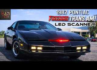 جهاز استقبال KITT من مسلسل نايت رايدر على سيارة بونتياك فايربيرد ترانس آم موديل 1982 فيديو من أ
