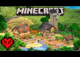 Fiz A VILA PERFEITA No MINECRAFT HARDCORE DUO