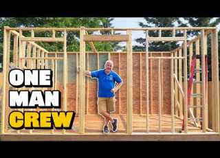 How To Frame A Shed One Section At A Time