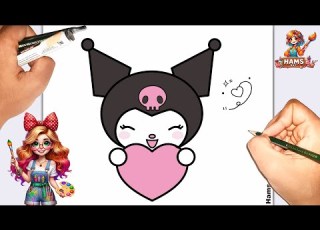 رسم كرومي كيوت خطوة بخطوة رسم انمي سهل رسم شخصيات كرتونية تعليم الرسم للمبتدئين همس ارت