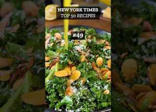  Trying Every Recipe On The NYT Top 50 List Lemon Garlic Kale Salad By Julia Moskin 49