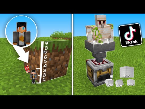 اغرب خدع التيك توك في ماين كرافت التحديث الجديد 1 21 Tiktok