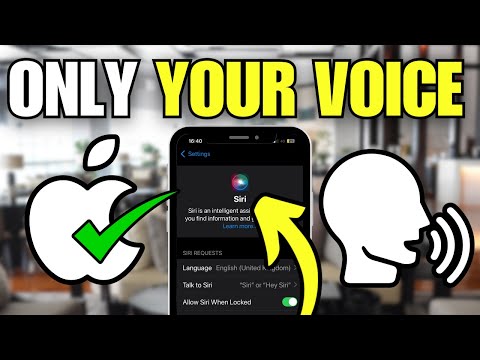 How To Set Siri Only For My Voice IPhone