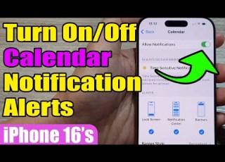 How To Turn On Off Calendar Notification Alerts On IPhone 16 16 Pro Max IOS 18
