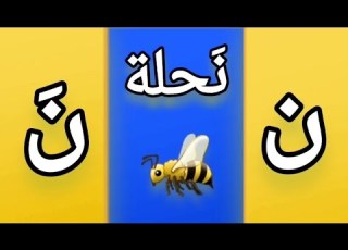 انشودة حرف النون ن بالحركات بدون موسيقى تعليم الحروف العربيه للاطفال