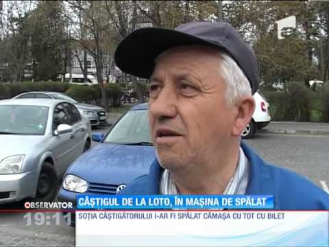 Un Câștigător La Loto și A Distrus Biletul De Două Milioane De Euro în Mașina De Spălat