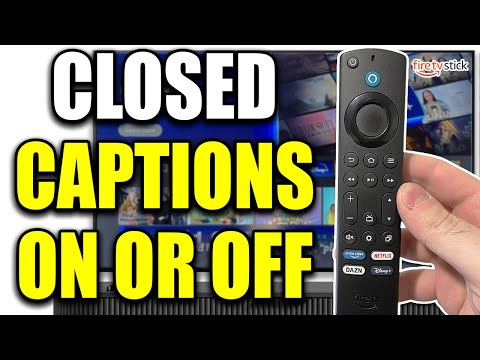 How To Turn Closed Captions Subtitles ON Or OFF On Fire TV Firestick