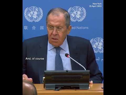 You Suspect That I Would Not Speak In Russian Russian FM Lavrov Jokes With Journalists At UN