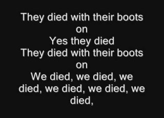 Iron Maiden Die With Your Boots On Lyrics