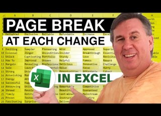  Excel Automatic Insert Page Break At Each Change In Customer Episode 1629