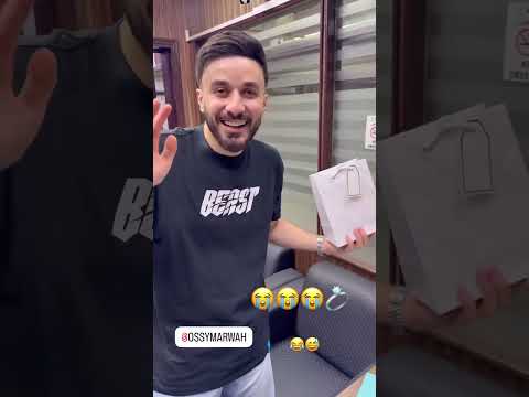 شوفوا الخاتم أسامة اشترى خاتم الخطوبة اسامة مروة شيرين بيوتي خطوبة