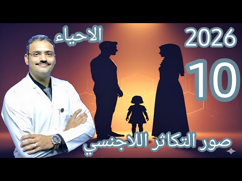 10 احياء تالتة ثانوي دفعة 2026 صور التكاثر اللاجنسي بداية فصل التكاثر في الكائنات الحية