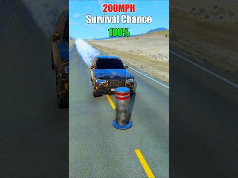 Realistic Crashes At Different Speeds BeamNG Drive Physics Test BeamNG RealisticCrashes