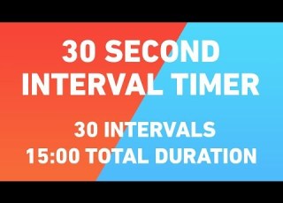 30 Second Interval Timer 30 Intervals 15 Minutes Duration